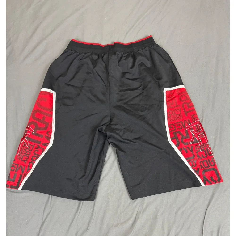 Adidas T-MAC Tracy McGrady Y2K Basketball Shorts Black Red Graphic Mens L 2006